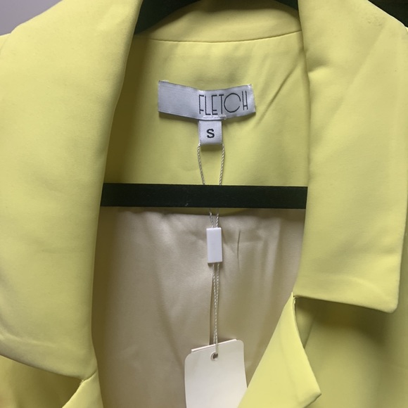 Yellow “Fletch” sleeveless suit dress - Picture 2 of 4